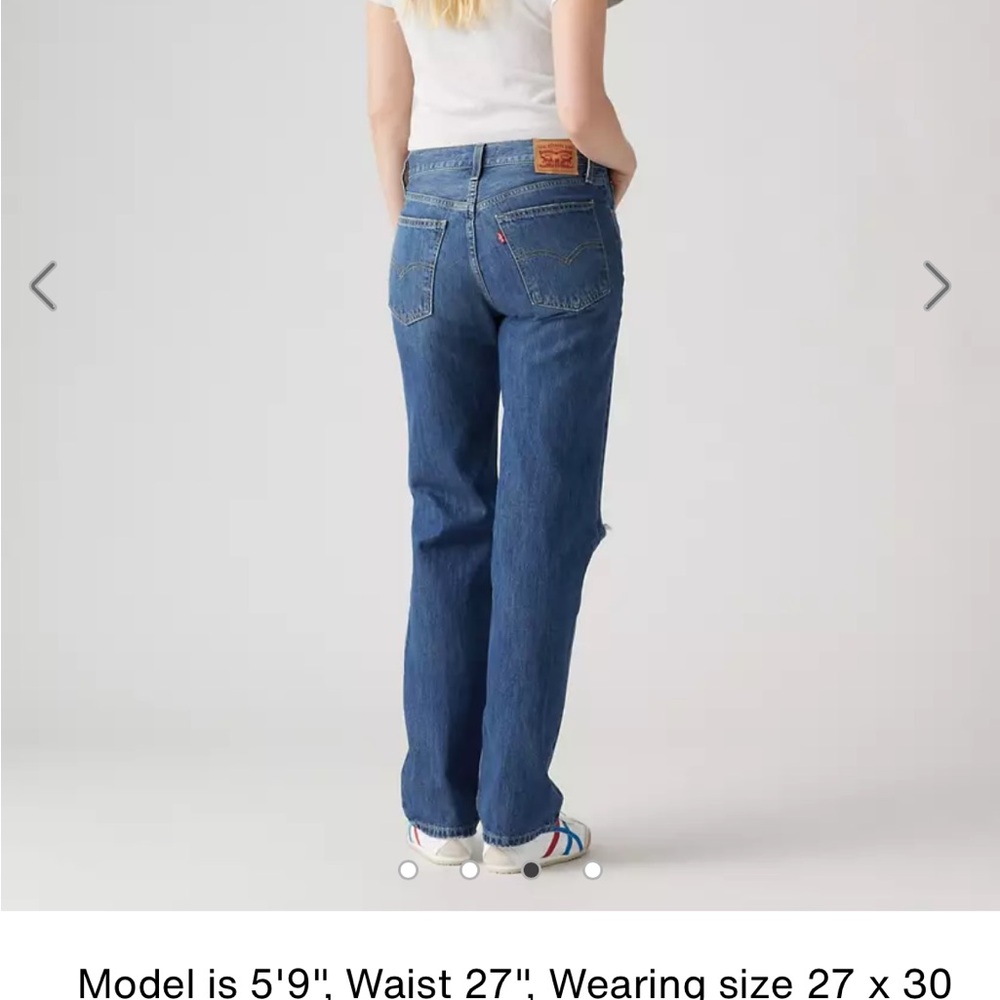 Levis Low-Pro mid rise Distressed Women's Jeans - Picture 7 of 11